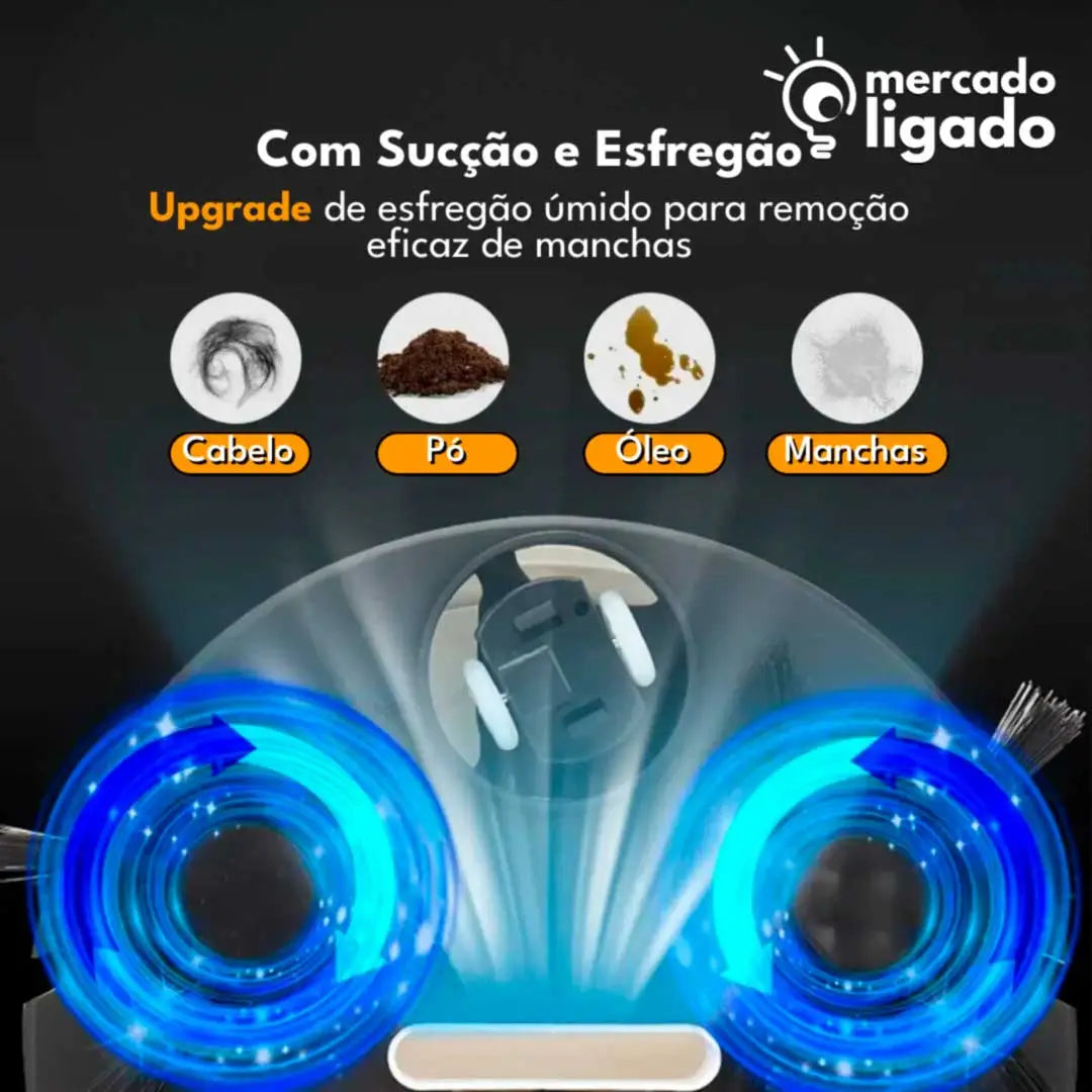 Clean-Bot-Ligga-3-em-1-Robo-Varredor-Aspirador-e-Esfregao-Mercado-Ligado