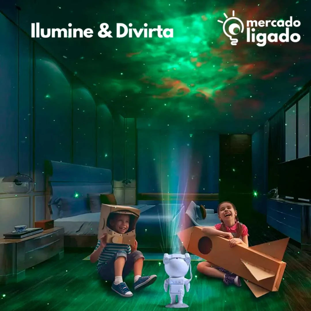 CosmoStar-Lamp-Ligga-Projetor-de-Luz-de-Galaxia-em-forma-de-Astronauta-Mercado-Ligado