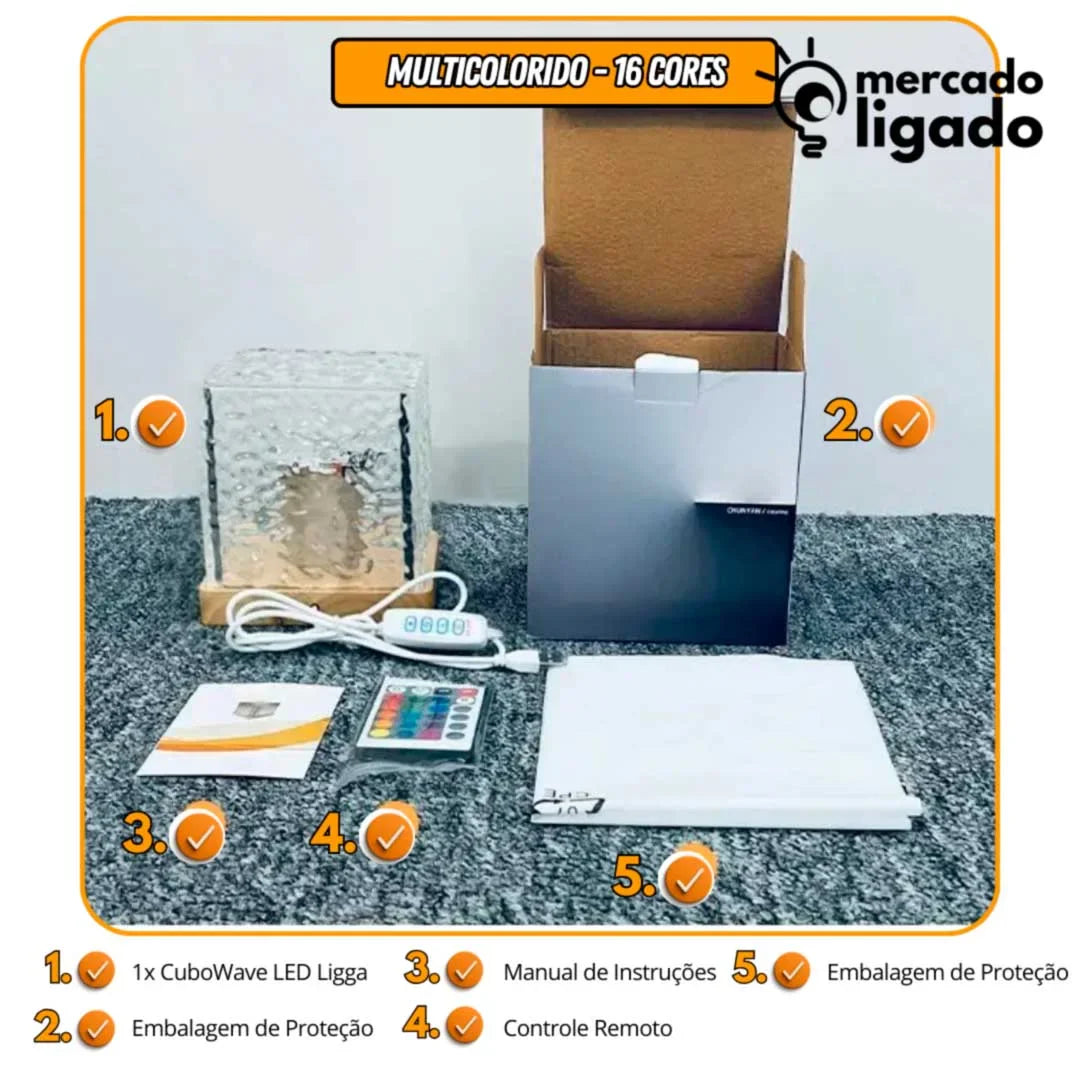 Cubo-Wave-LED-Projetor-Ligga-Luminaria-Projetor-de-Ondas-Mercado-Ligado