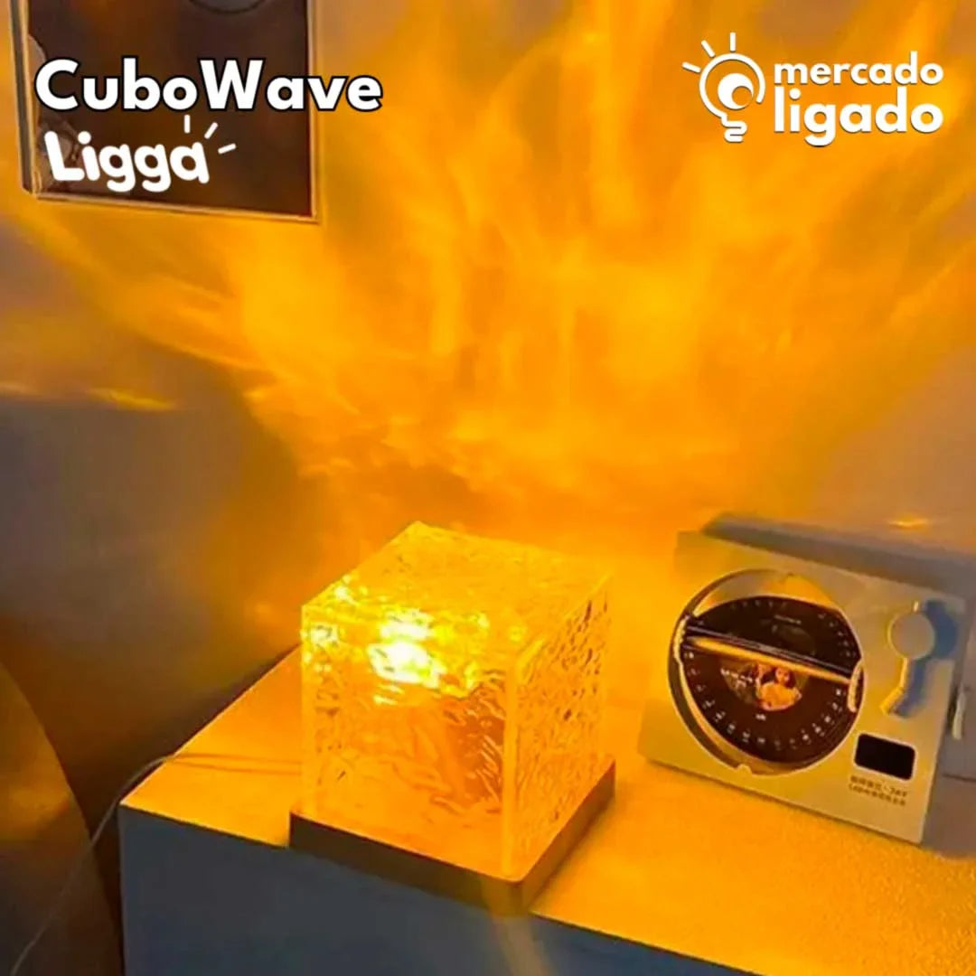 Cubo-Wave-LED-Projetor-Ligga-Luminaria-Projetor-de-Ondas-Mercado-Ligado
