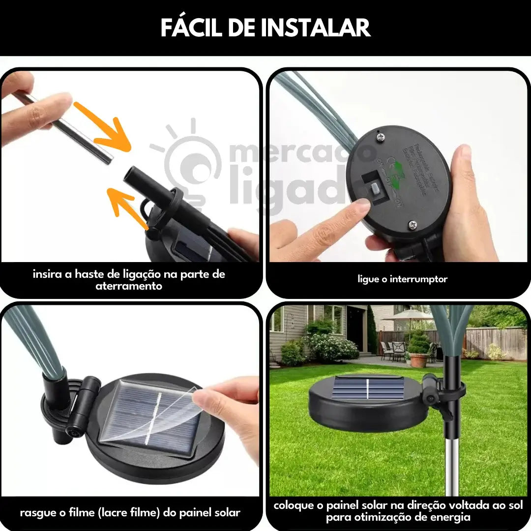 Lampada-de-Jardim-Firefly-Luzes-Solares-De-Jardim-Em-Forma-De-Vagalume-Mercado-Ligado