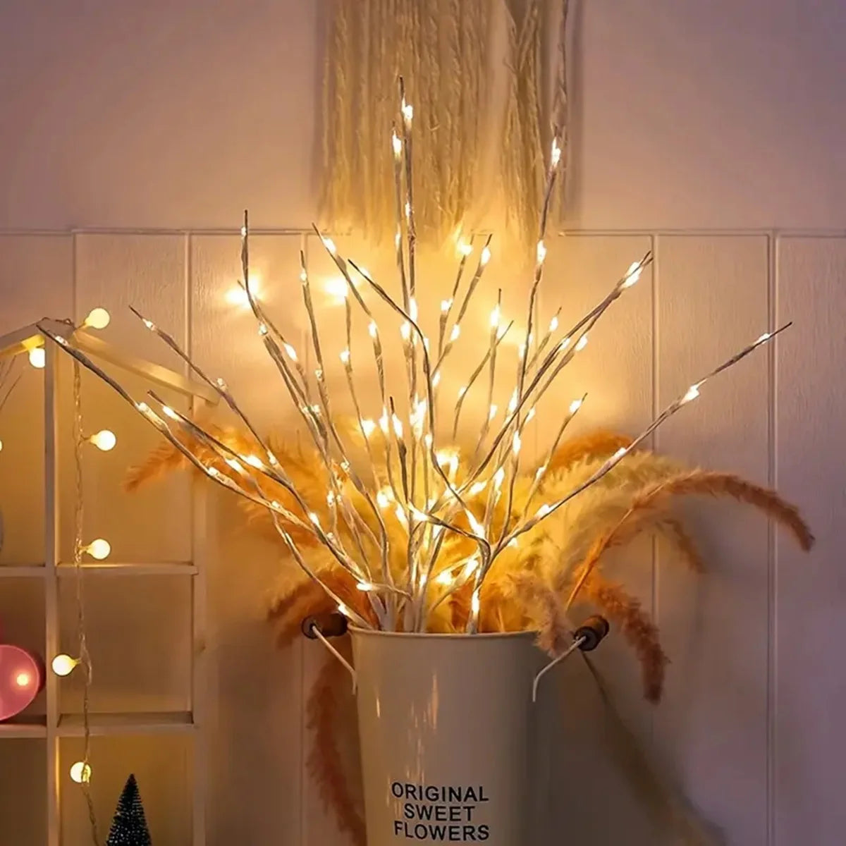 Luminaria-Holiday-Ligga-Luminaria-Decorativa-Festiva-Formato-de-Arvore-Mercado-Ligado