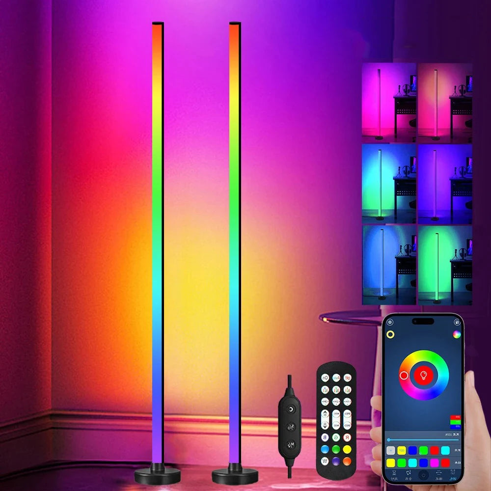 Luminaria-Multicor-LED-de-Piso-Inteligente-Mercado-Ligado
