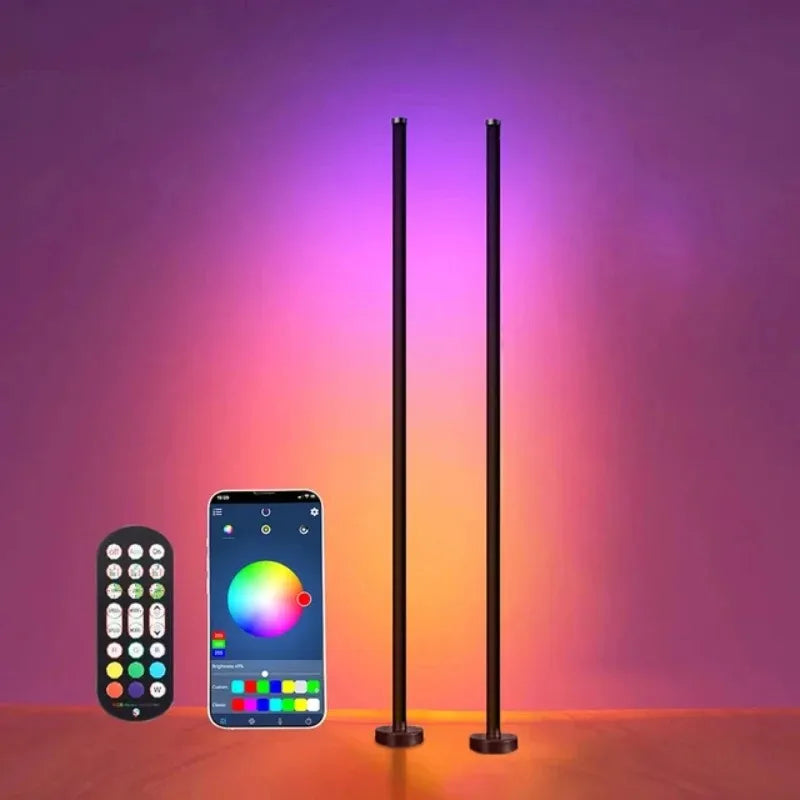 Luminaria-Multicor-LED-de-Piso-Inteligente-Mercado-Ligado