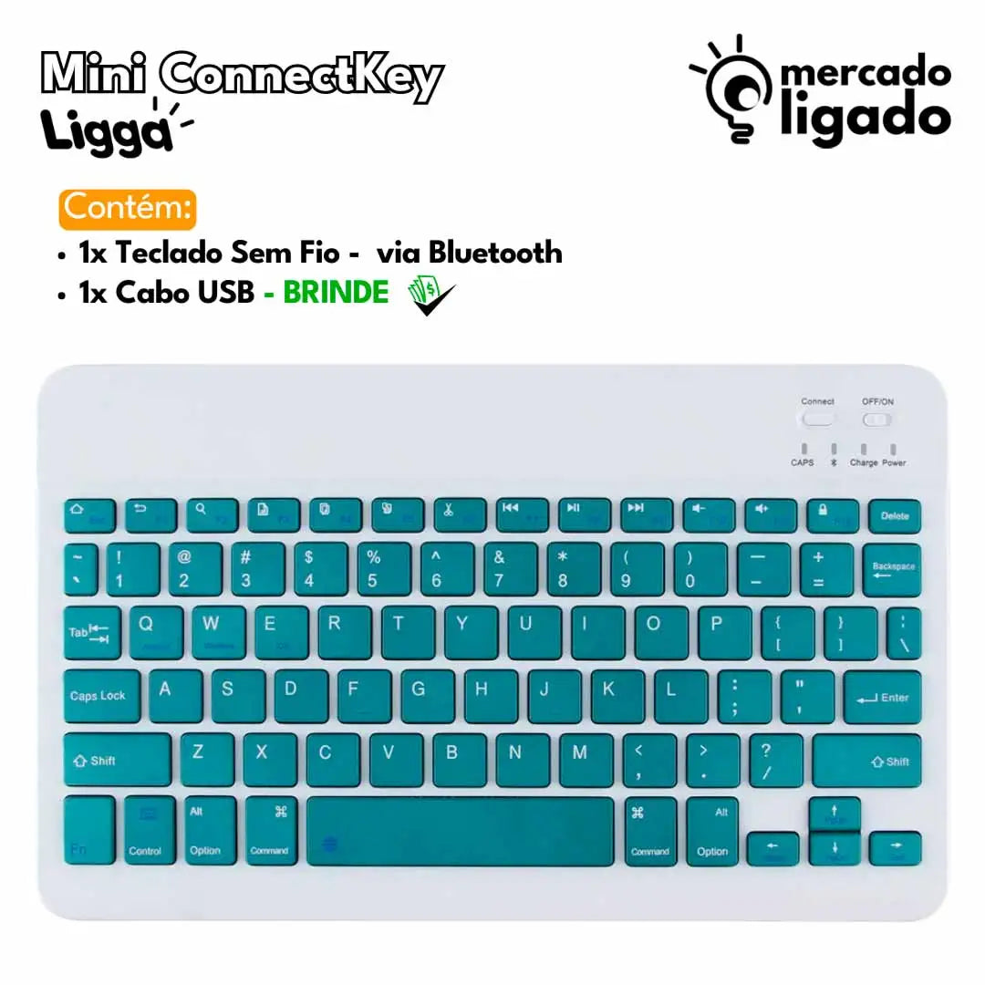 Mini-Connect-Key-Ligga-Teclado-e-Mouse-Bluetooth-Sem-Fio-via-Bluetooth-para-Notebook-e-Smartphone-Mercado-Ligado