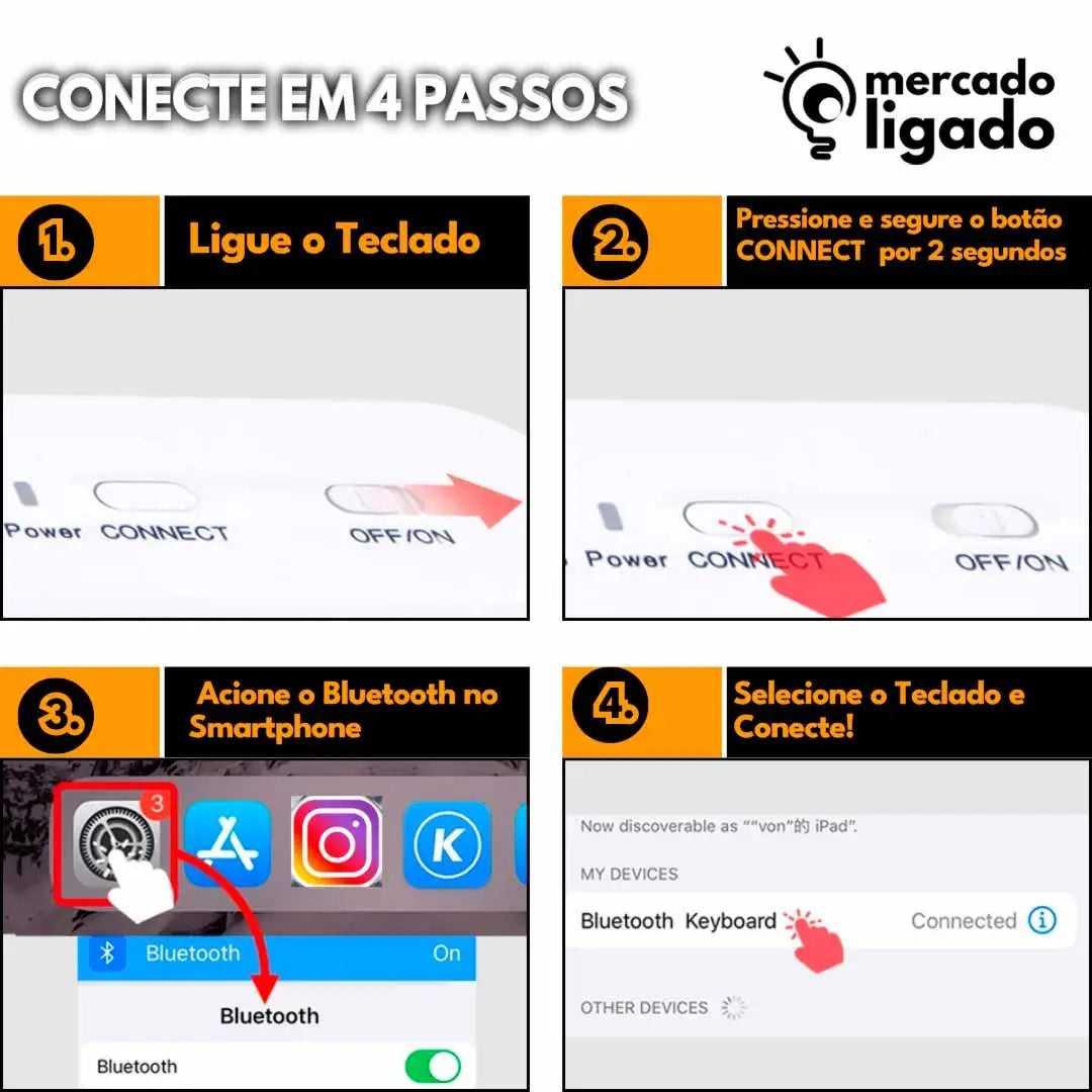 Mini-Connect-Key-Ligga-Teclado-e-Mouse-Bluetooth-Sem-Fio-via-Bluetooth-para-Notebook-e-Smartphone-Mercado-Ligado