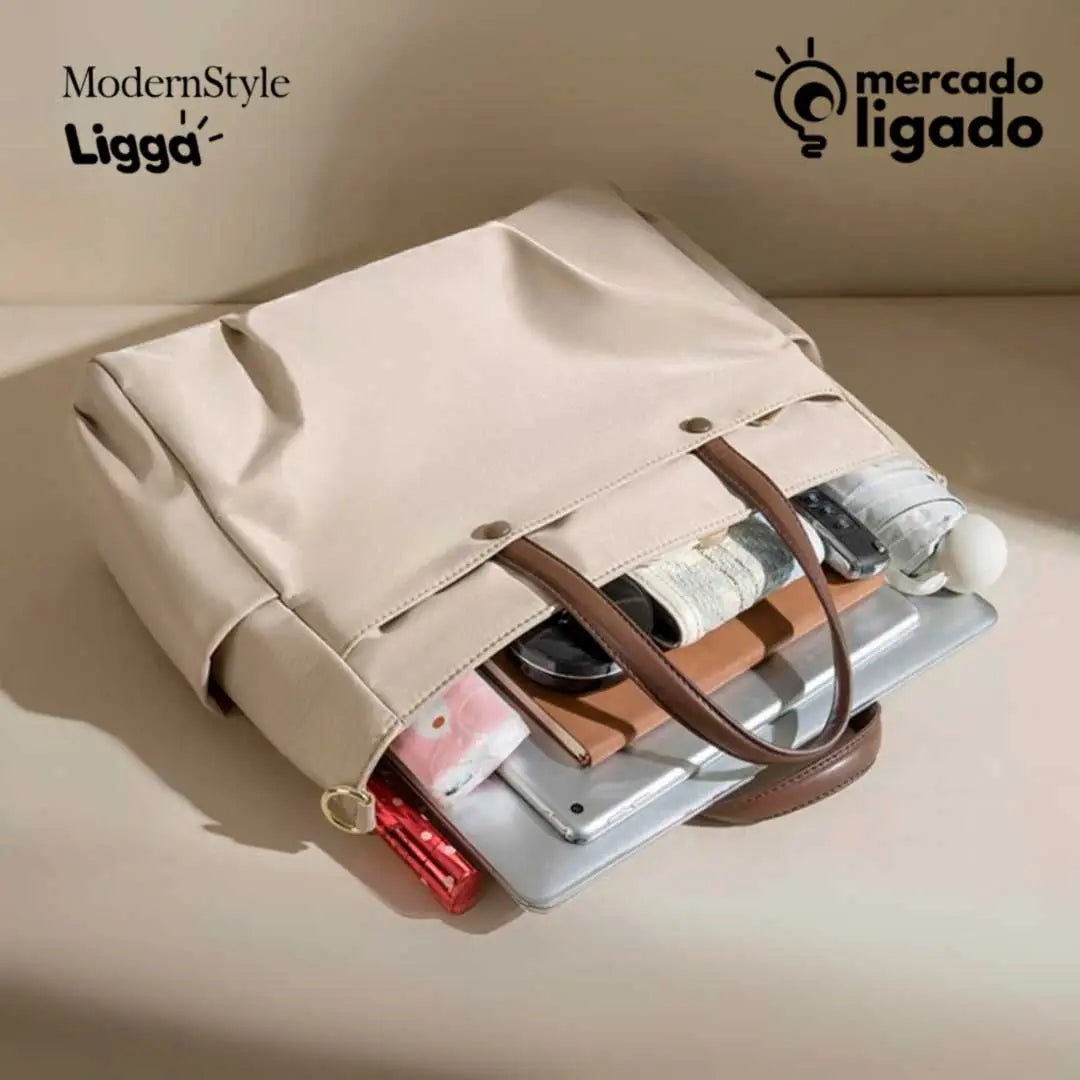 Modern-Notebook-Case-Ligga-Bolsa-Moderna-com-Separacao-para-Notebook-Tamanho-Grande-Mercado-Ligado