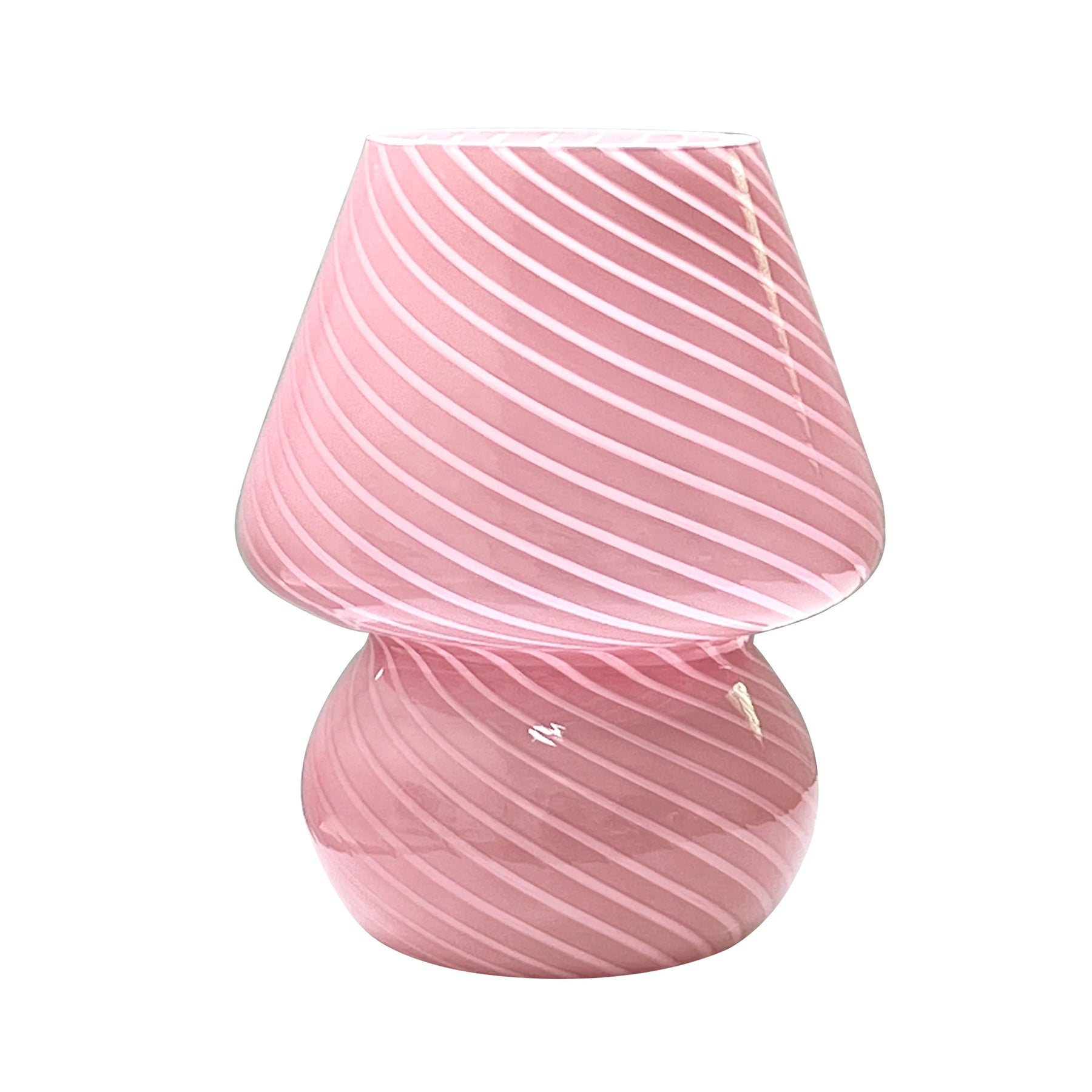 Mushroom-Striped-Abajur-de-Mesa-Estilo-Vintage-Mercado-Ligado