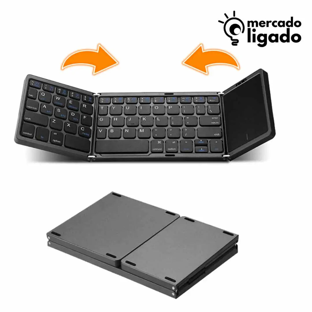 Smart-Pad-Fold-Ligga-Teclado-Bluetooth-Dobravel-com-Touchpad-Integrado-Mercado-Ligado