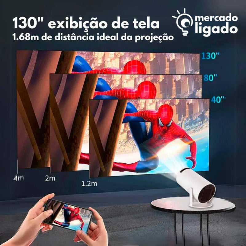 CineHome Ligga - Projetor de Cinema Portátil