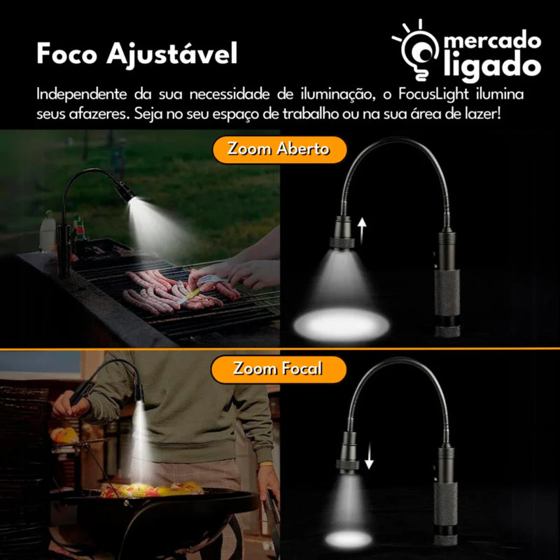 Focus Light Ligga™ - Kit Luz de Led Iluminação para Churrasqueira