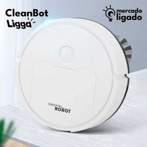 CleanBot Ligga - 3 em 1: Robô Varredor, Aspirador e Esfregão