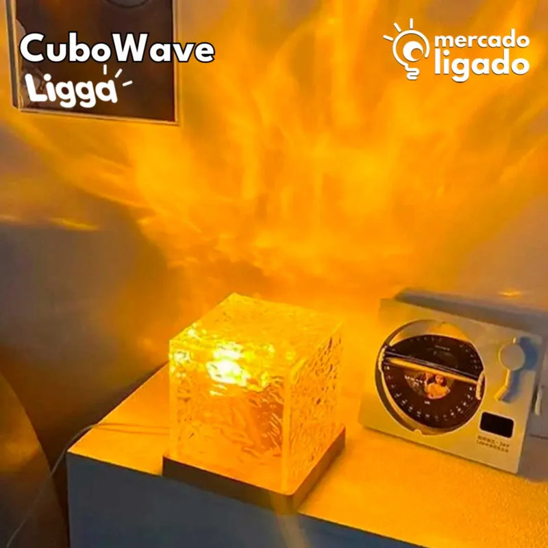 CuboWave LED Projetor Ligga - Luminária Projetor de Ondas