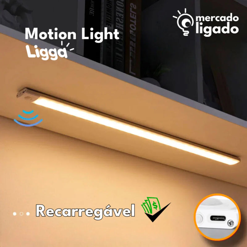 Motion Light Ligga - Luminária Inteligente por Sensor de Movimento Iluminação em Casa Noturna