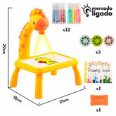 MesaColorKid Ligga - Mesa de Desenho interativa Infantil com RetroProjeção