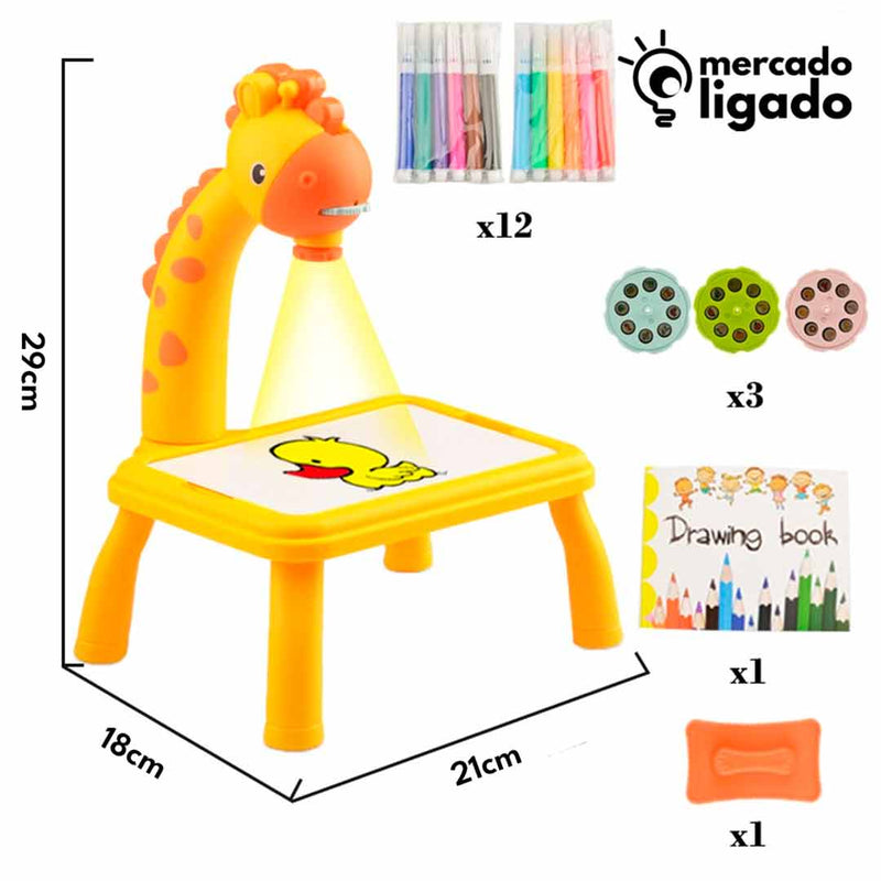 MesaColorKid Ligga - Mesa de Desenho interativa Infantil com RetroProjeção