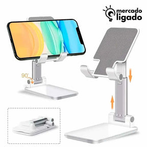 Hands-Free Ligga - Tripé de Suporte para Celular Ideal para Mesa de Escritório