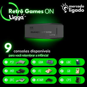 Retrô Games ON Ligga™ | 10.000 JOGOS  🔥🎮 VideoGame Retro via USB