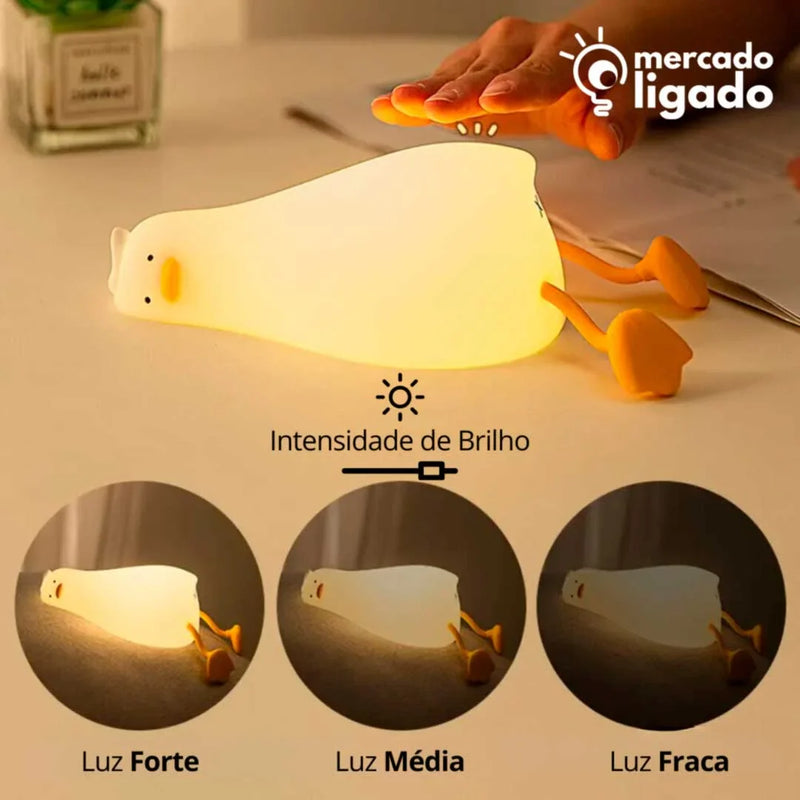 DuckLamp Ligga - Luminária Infantil Pato de Silicone