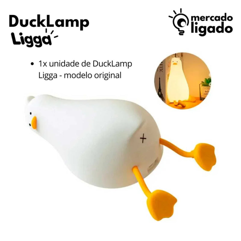 DuckLamp Ligga - Luminária Infantil Pato de Silicone