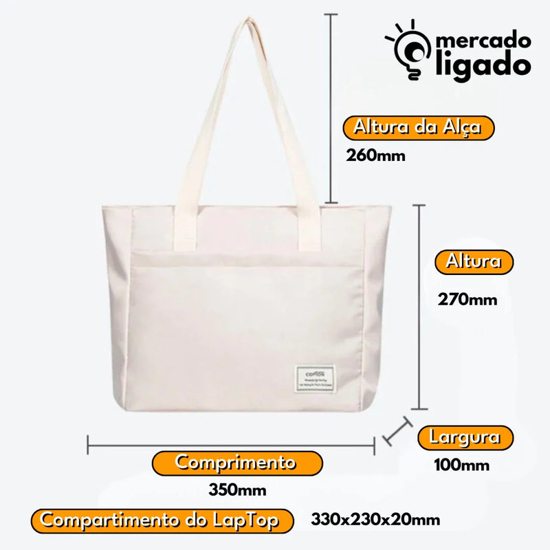 UrbanStyle Laptop Bag Ligga - Bolsa Mochila Fashion para Notebook com Dupla Camada de Proteção