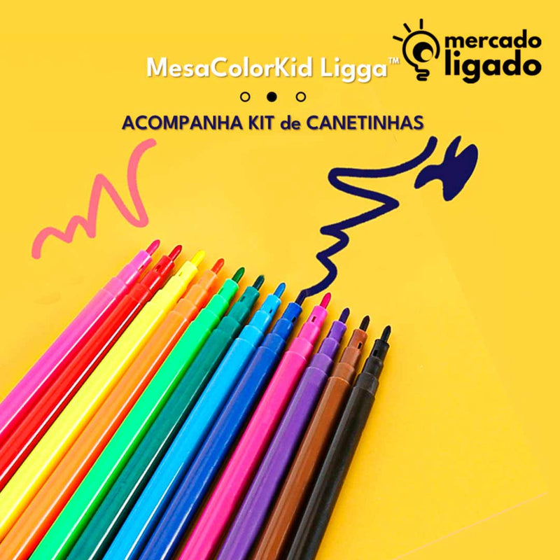 MesaColorKid Ligga - Mesa de Desenho interativa Infantil com RetroProjeção