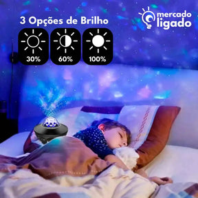 Galaxy-Glow-RGB-Ligga-Projetor-Globo-Show-de-Luz-RGB-Projecao-Galaxia-com-Bluetooth-e-Controle-Remoto-Mercado-Ligado