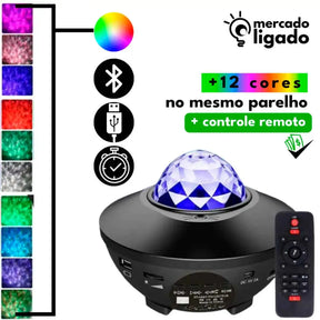 Galaxy-Glow-RGB-Ligga-Projetor-Globo-Show-de-Luz-RGB-Projecao-Galaxia-com-Bluetooth-e-Controle-Remoto-Mercado-Ligado