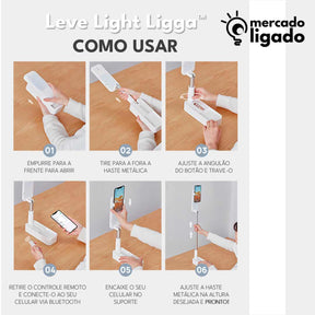 Leve-Light-LIGGA-Tripe-Ring-Light-PORTATIL-Mercado-Ligado