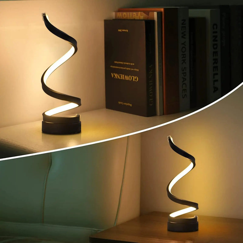 Abajur Espiral Led Ligga - Estilo Moderno