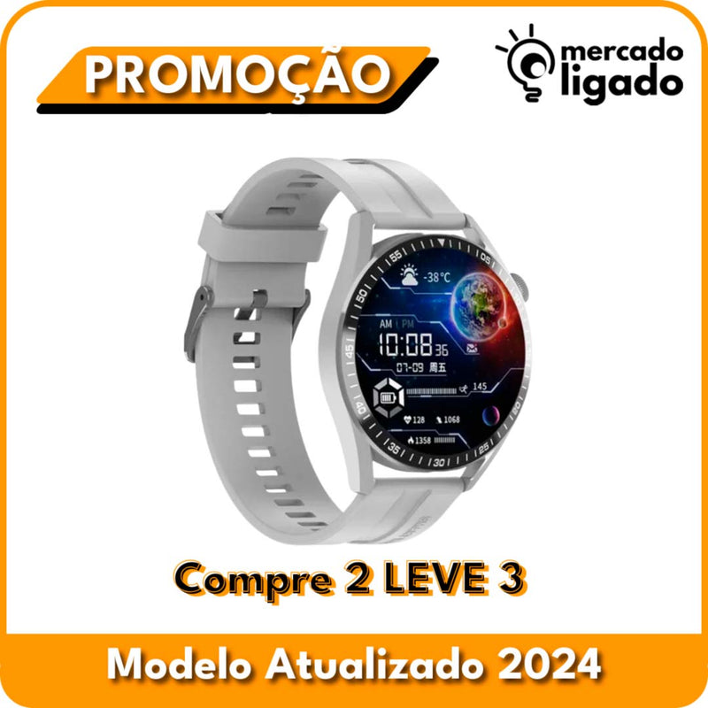 SmartWatch Titanium Ligga - Relógio Digital Original via Bluetooth