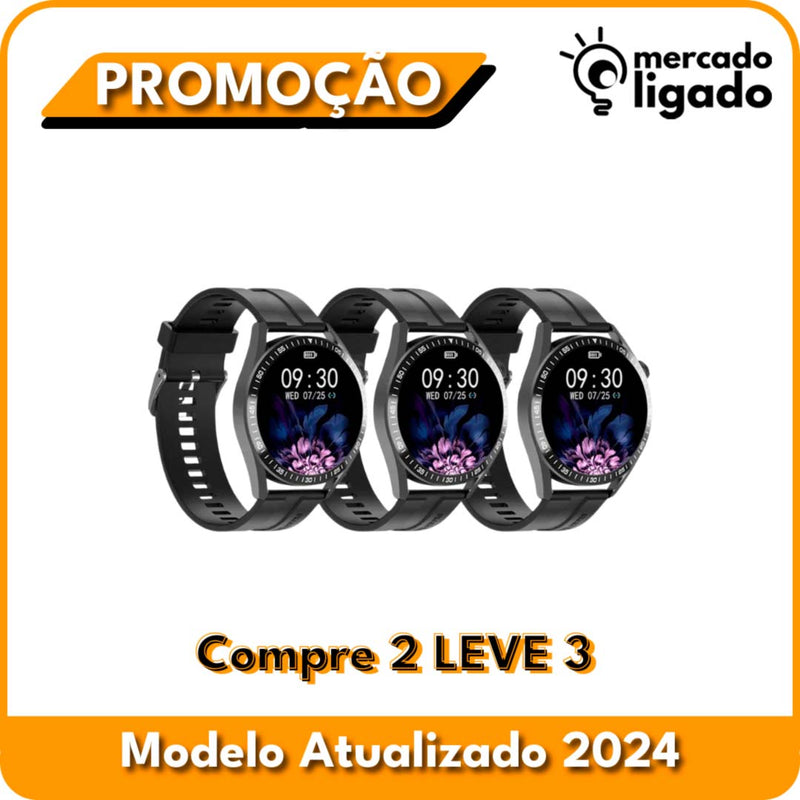 SmartWatch Titanium Ligga - Relógio Digital Original via Bluetooth