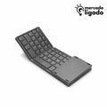 SmartPad Fold Ligga - Teclado Bluetooth Dobrável com Touchpad Integrado