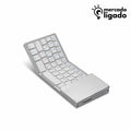 SmartPad Fold Ligga - Teclado Bluetooth Dobrável com Touchpad Integrado